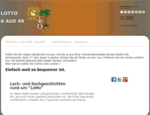 Tablet Screenshot of lottodirekt.net